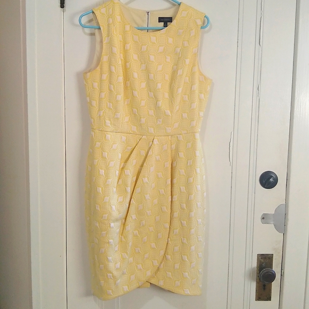 The Limited yellow sheath dress size 8